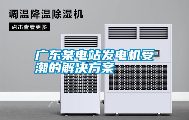 廣東某電站發電機受潮的解決方案