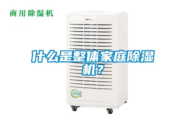 什么是整體家庭除濕機？