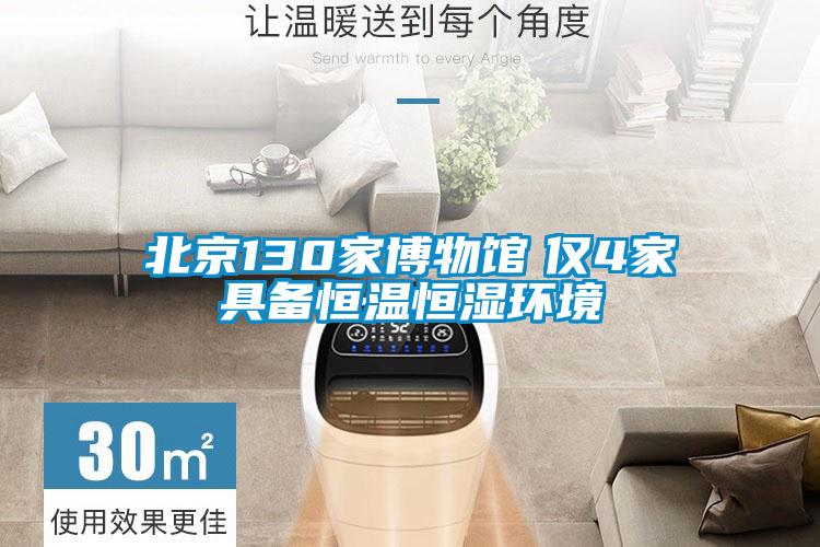 北京130家博物館　僅4家具備恒溫恒濕環境