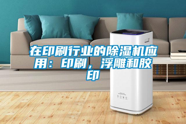 在印刷行業(yè)的除濕機應用：印刷，浮雕和膠印
