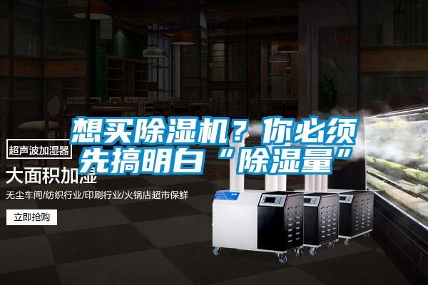 想買除濕機？你必須先搞明白“除濕量”