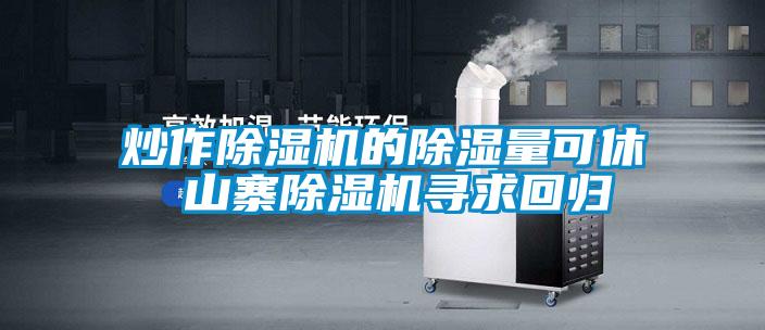 炒作除濕機(jī)的除濕量可休 山寨除濕機(jī)尋求回歸