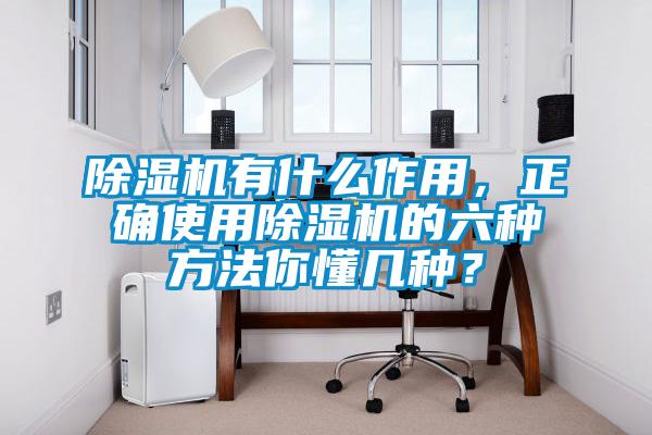 除濕機(jī)有什么作用，正確使用除濕機(jī)的六種方法你懂幾種？