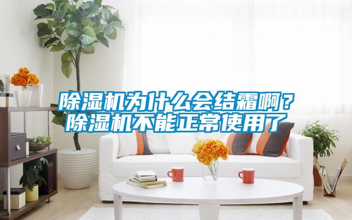 除濕機(jī)為什么會結(jié)霜啊？除濕機(jī)不能正常使用了