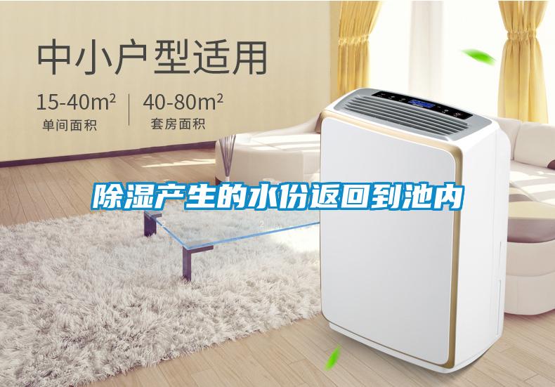 除濕產生的水份返回到池內