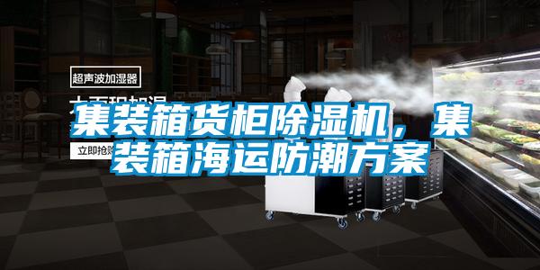 集裝箱貨柜除濕機，集裝箱海運防潮方案