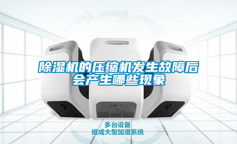除濕機的壓縮機發生故障后會產生哪些現象