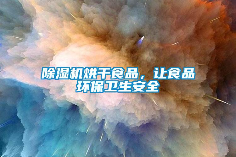 除濕機烘干食品，讓食品環保衛生安全
