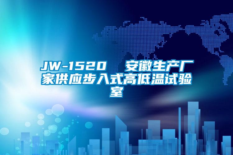 JW-1520  安徽生產(chǎn)廠家供應(yīng)步入式高低溫試驗室