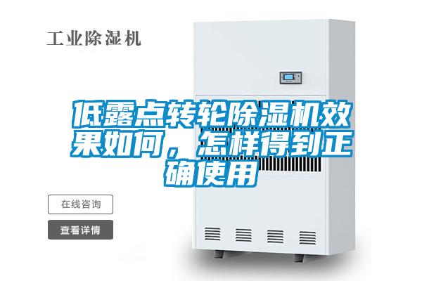 低露點(diǎn)轉(zhuǎn)輪除濕機(jī)效果如何，怎樣得到正確使用