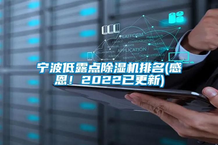 寧波低露點(diǎn)除濕機(jī)排名(感恩！2022已更新)
