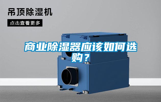 商業除濕器應該如何選購？