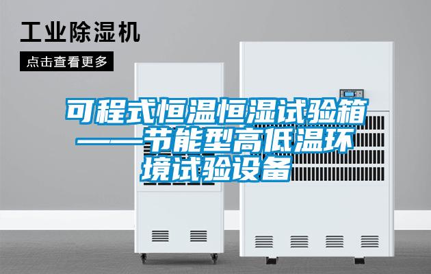 可程式恒溫恒濕試驗箱——節能型高低溫環境試驗設備