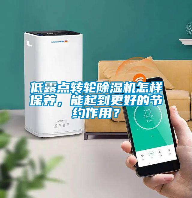 低露點(diǎn)轉(zhuǎn)輪除濕機(jī)怎樣保養(yǎng)，能起到更好的節(jié)約作用？
