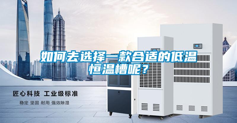 如何去選擇一款合適的低溫恒溫槽呢？