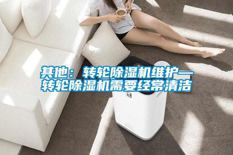 其他：轉輪除濕機維護—轉輪除濕機需要經常清潔