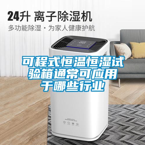 可程式恒溫恒濕試驗箱通常可應用于哪些行業(yè)