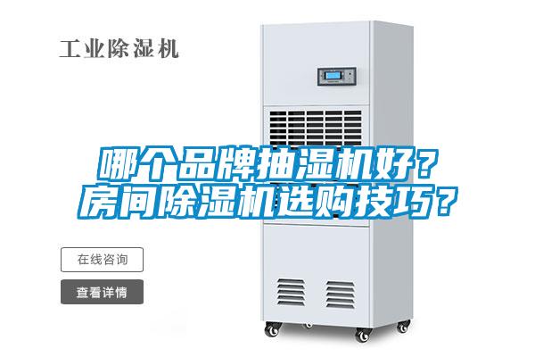 哪個品牌抽濕機好？房間除濕機選購技巧？