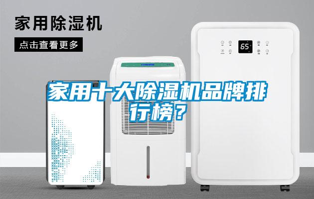 家用十大除濕機品牌排行榜？