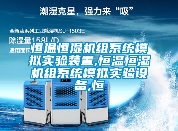 恒溫恒濕機組系統模擬實驗裝置,恒溫恒濕機組系統模擬實驗設備,恒