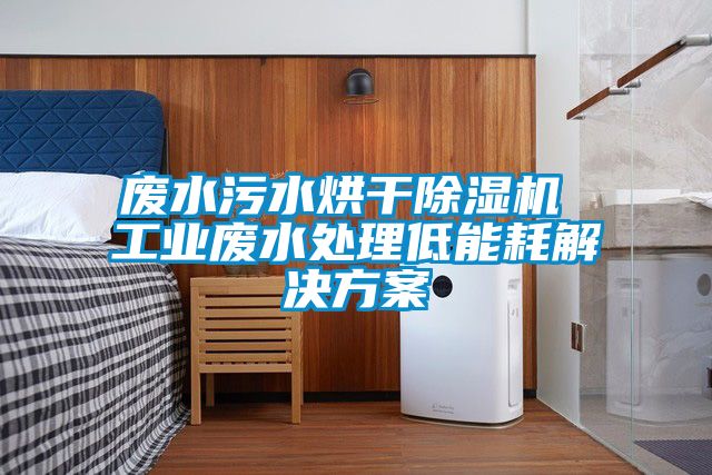 廢水污水烘干除濕機 工業廢水處理低能耗解決方案