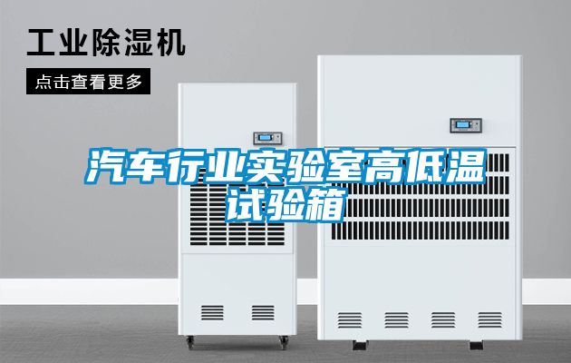 汽車(chē)行業(yè)實(shí)驗(yàn)室高低溫試驗(yàn)箱