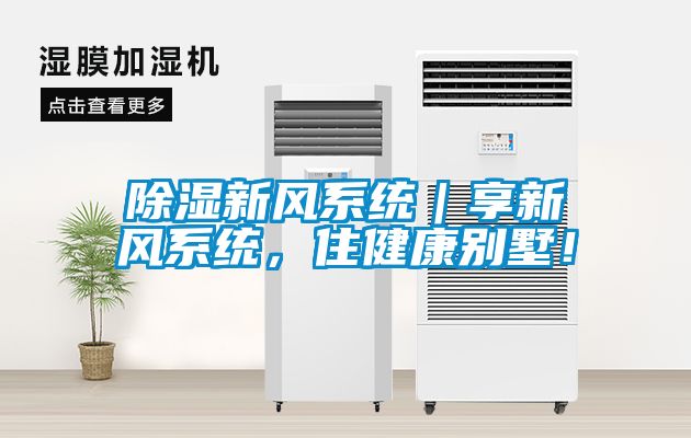 除濕新風系統｜享新風系統，住健康別墅！