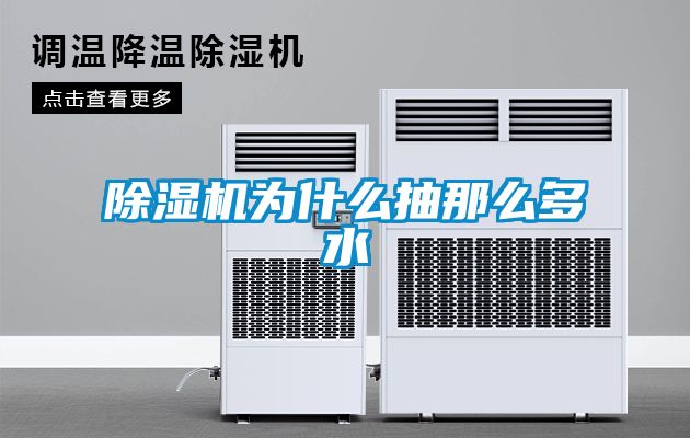 除濕機為什么抽那么多水