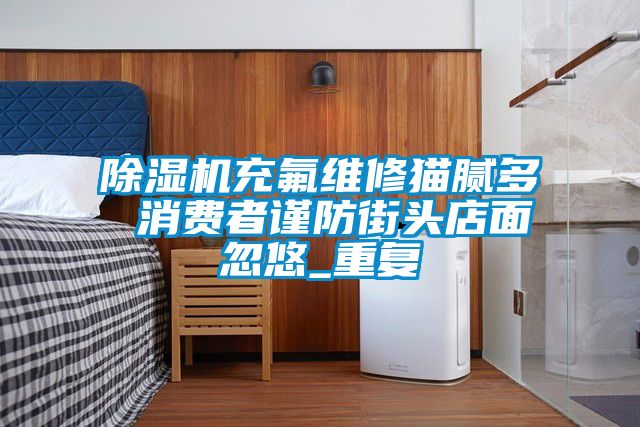 除濕機充氟維修貓膩多 消費者謹防街頭店面忽悠_重復