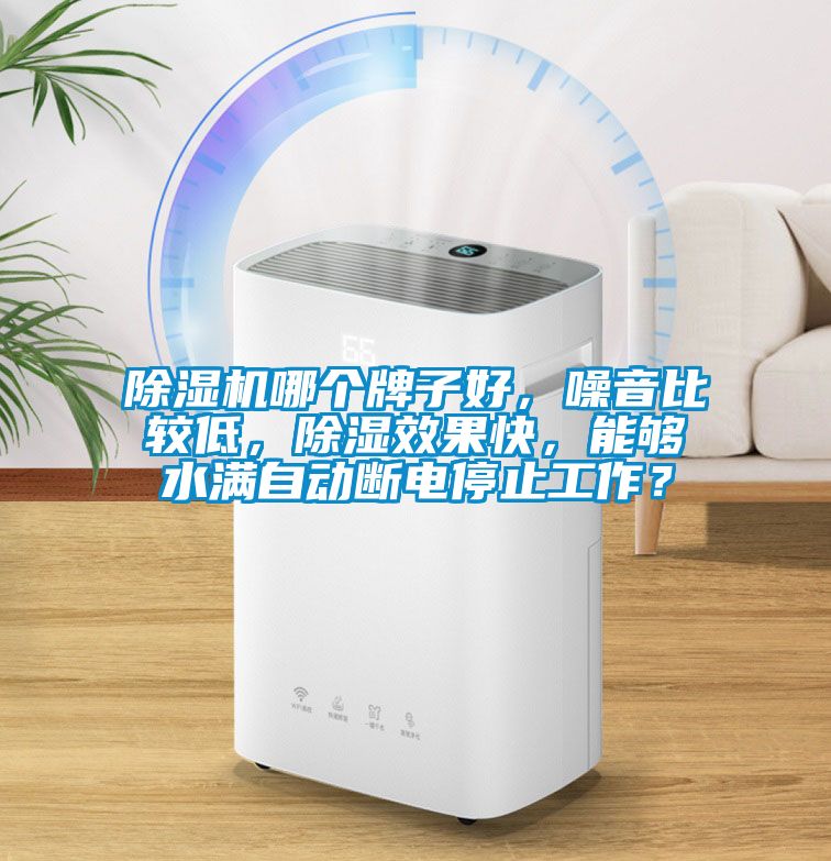 除濕機哪個牌子好，噪音比較低，除濕效果快，能夠水滿自動斷電停止工作？