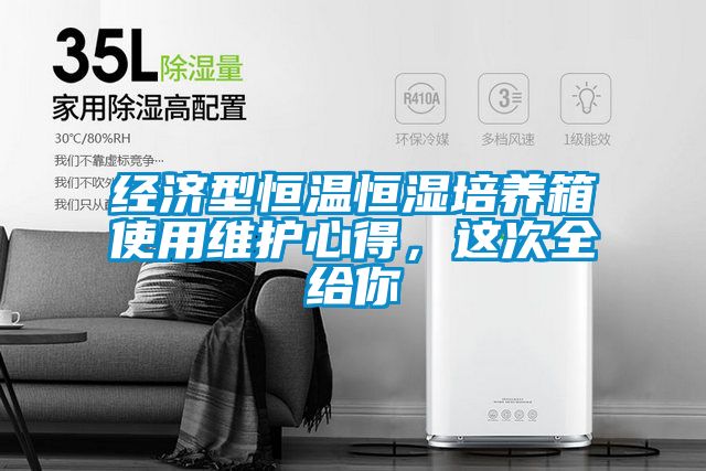 經濟型恒溫恒濕培養箱使用維護心得，這次全給你