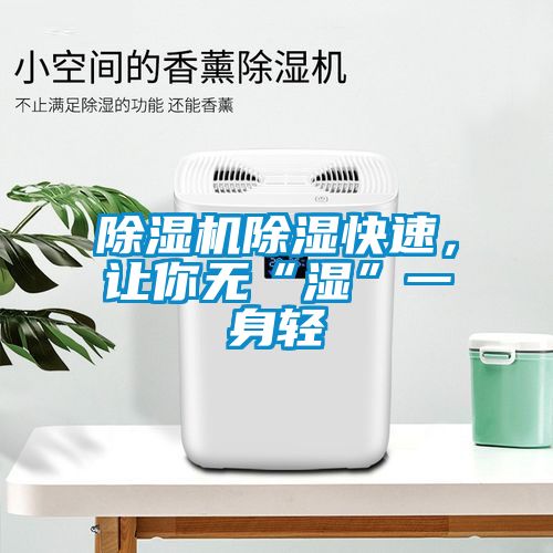 除濕機除濕快速，讓你無“濕”一身輕