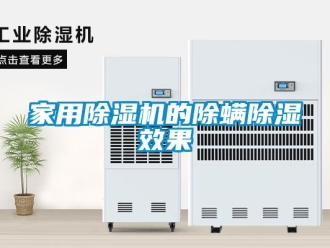 行業新聞家用除濕機的除螨除濕效果