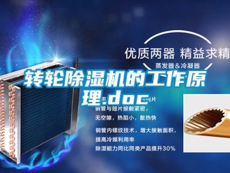 常見問題轉輪除濕機的工作原理.doc