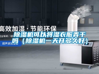 行業新聞除濕機可以將濕衣服弄干嗎（除濕機一天開多久好）