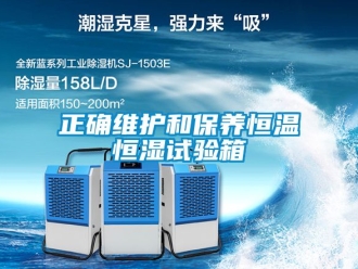 知識百科正確維護(hù)和保養(yǎng)恒溫恒濕試驗箱