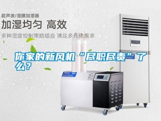行業新聞你家的新風機“盡職盡責”了么？