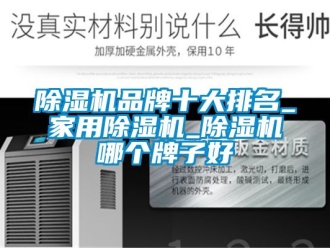 企業新聞除濕機品牌十大排名_家用除濕機_除濕機哪個牌子好