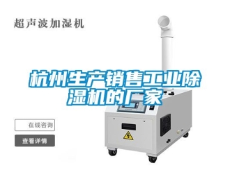 企業新聞杭州生產銷售工業除濕機的廠家
