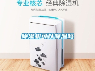 行業新聞除濕機可以降溫嗎