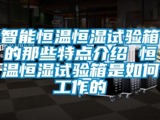 知識百科智能恒溫恒濕試驗箱的那些特點介紹 恒溫恒濕試驗箱是如何工作的