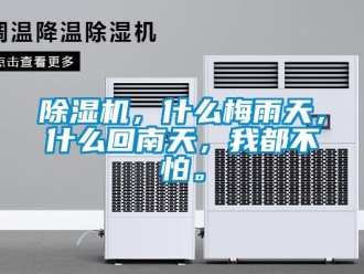 企業新聞除濕機，什么梅雨天，什么回南天，我都不怕。