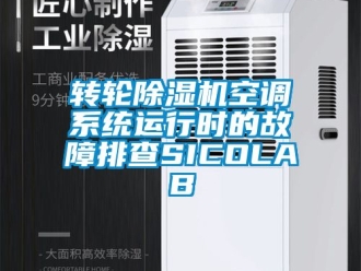 常見問題轉輪除濕機空調系統運行時的故障排查SICOLAB