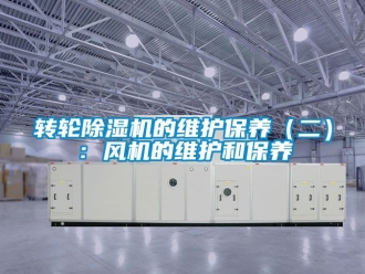 常見問題轉輪除濕機的維護保養(yǎng)（二）：風機的維護和保養(yǎng)