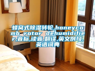 常見問題蜂窩式除濕轉輪,honeycomb rotor dehumidifier,音標,讀音,翻譯,英文例句,英語詞典