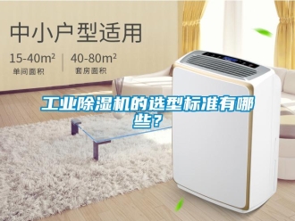 企業新聞工業除濕機的選型標準有哪些？
