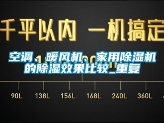 常見問題空調(diào)、暖風(fēng)機(jī)、家用除濕機(jī)的除濕效果比較_重復(fù)