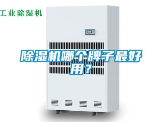 行業新聞除濕機哪個牌子最好用？