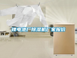 企業(yè)新聞鋰電池廠除濕機廠家報價