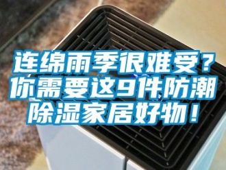 常見問題連綿雨季很難受？你需要這9件防潮除濕家居好物！